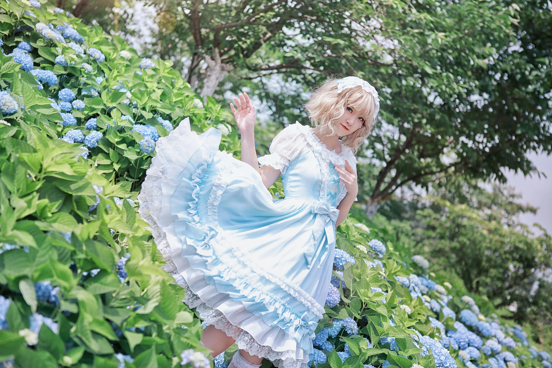 夏柠柠 - NO.24 LOLITA带你去看那漫山遍野的绣球花好吗？ 2