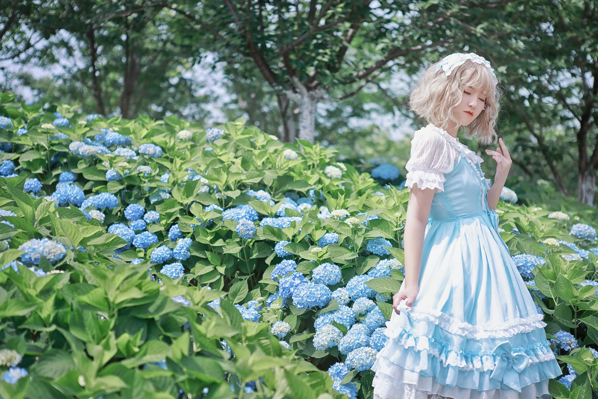 夏柠柠 - NO.24 LOLITA带你去看那漫山遍野的绣球花好吗？ 3